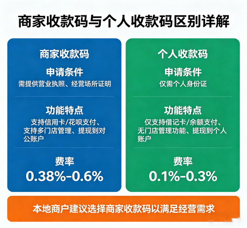 ：商户收款码和个人收款码有什么区别？