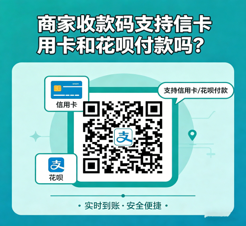 ：商家收款码支持信用卡和花呗付款吗？