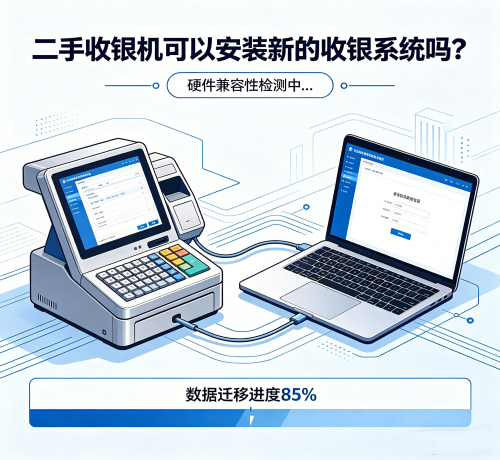 ：二手收银机可以安装新的收银系统吗？