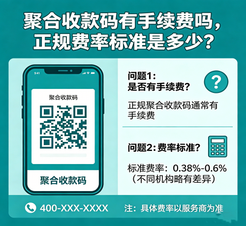 ：聚合收款码有手续费吗，正规费率标准是多少？